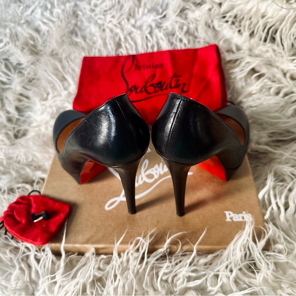 Christian Louboutin Black Patent Leather Heels - Picture 2 of 5
